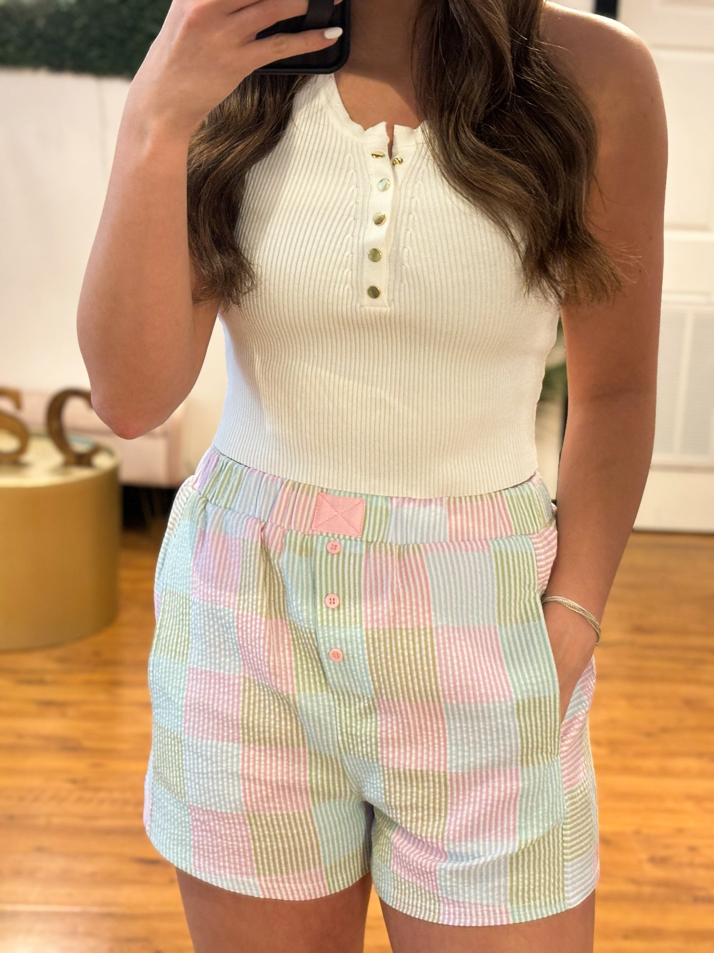 Checkered Boxer Shorts