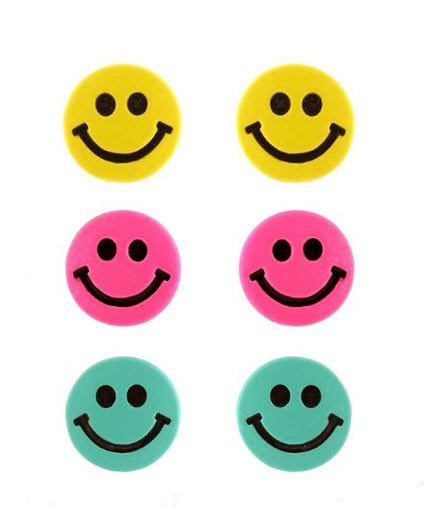 Smiley Face Stud Earrings