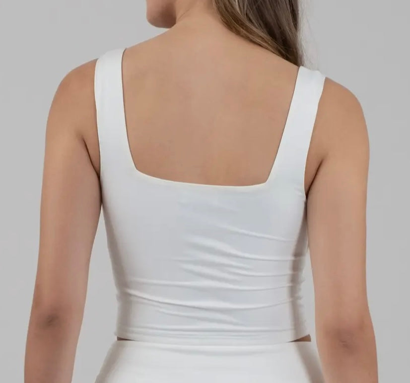 Square Neck Cropped Tank