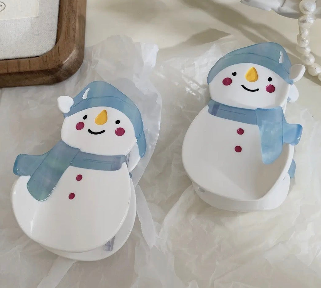Snowman Claw Clip