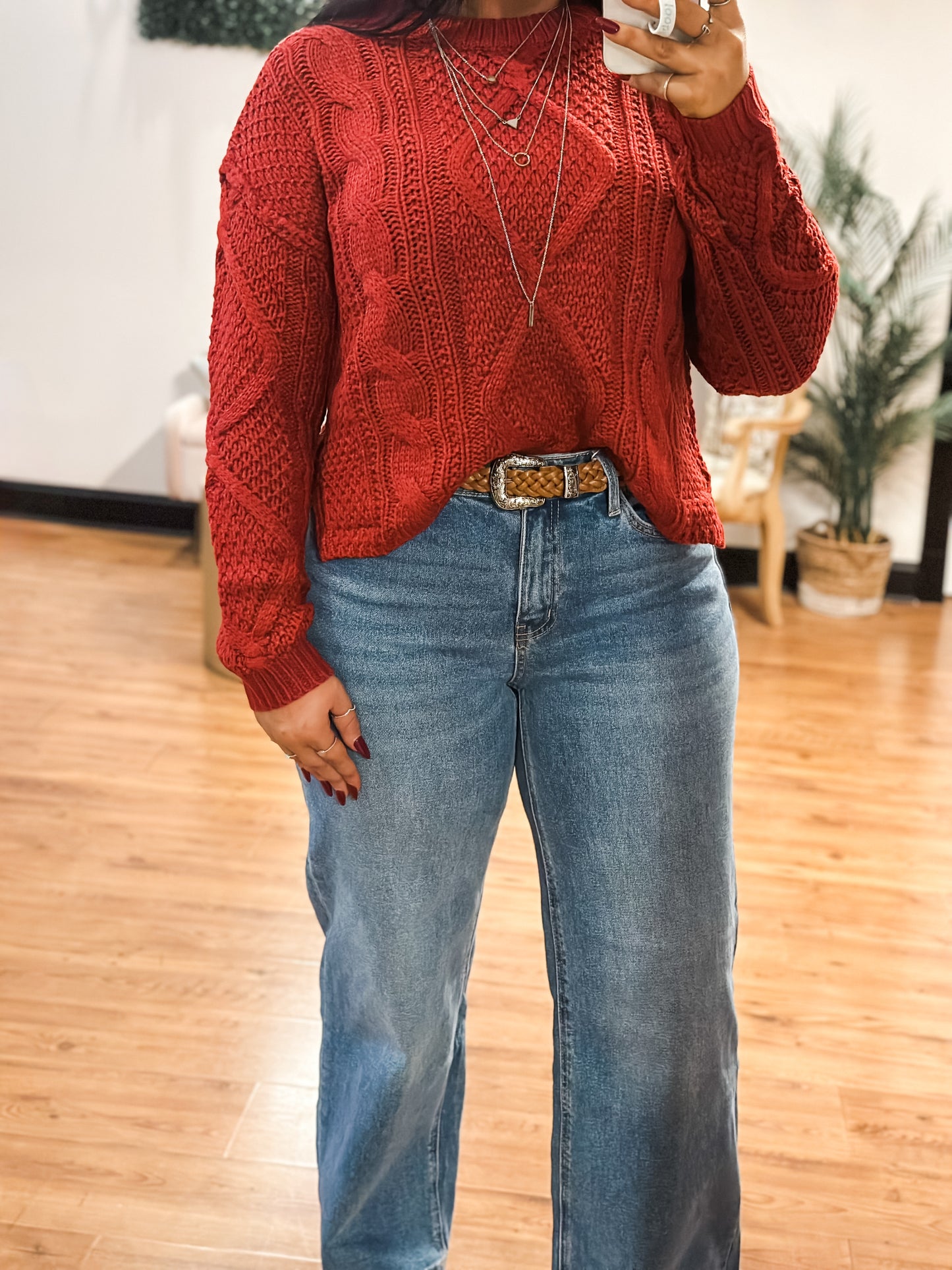 Classic Cable Knit Sweater