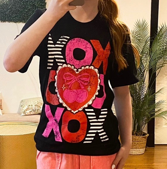 Stacked XOXO Tee