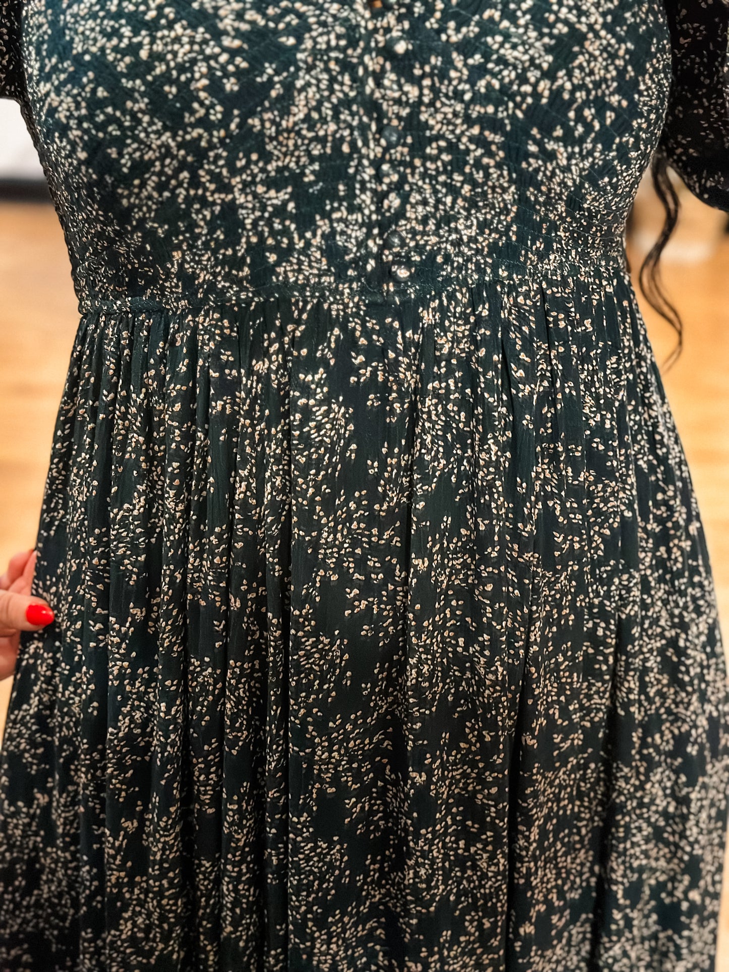 Sadie Smocked Floral Dress