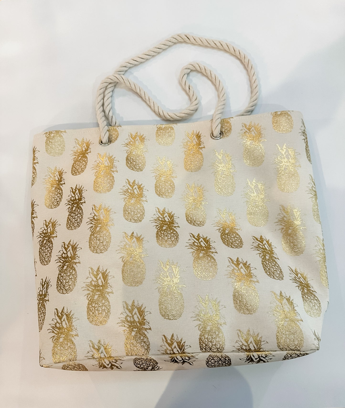 Foil Pineapple Tote Bag