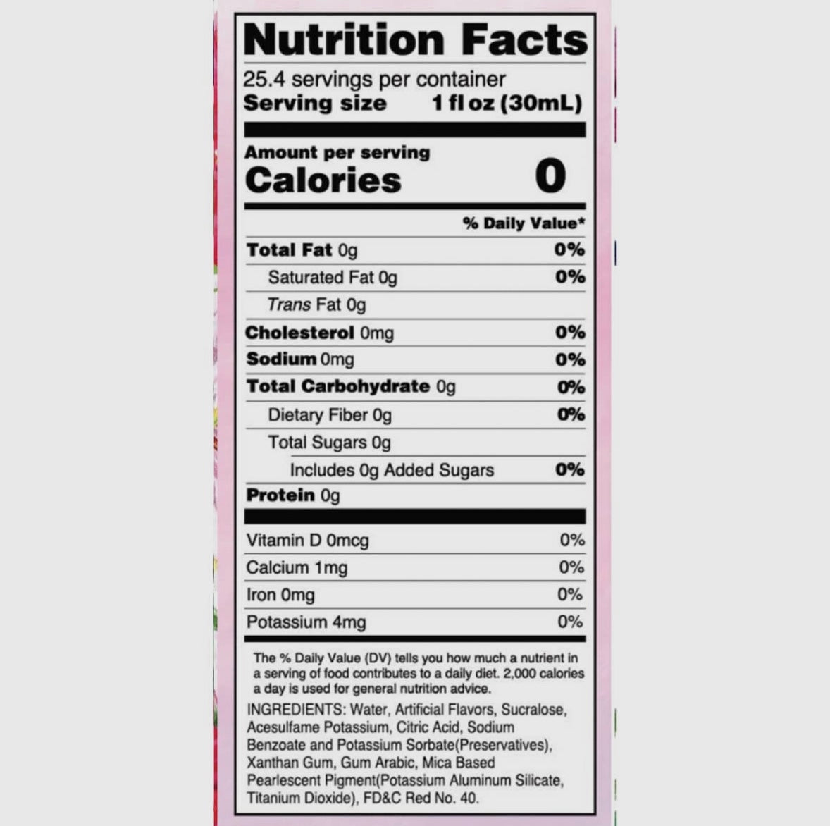 Sugar Free Cotton Candy Syrup