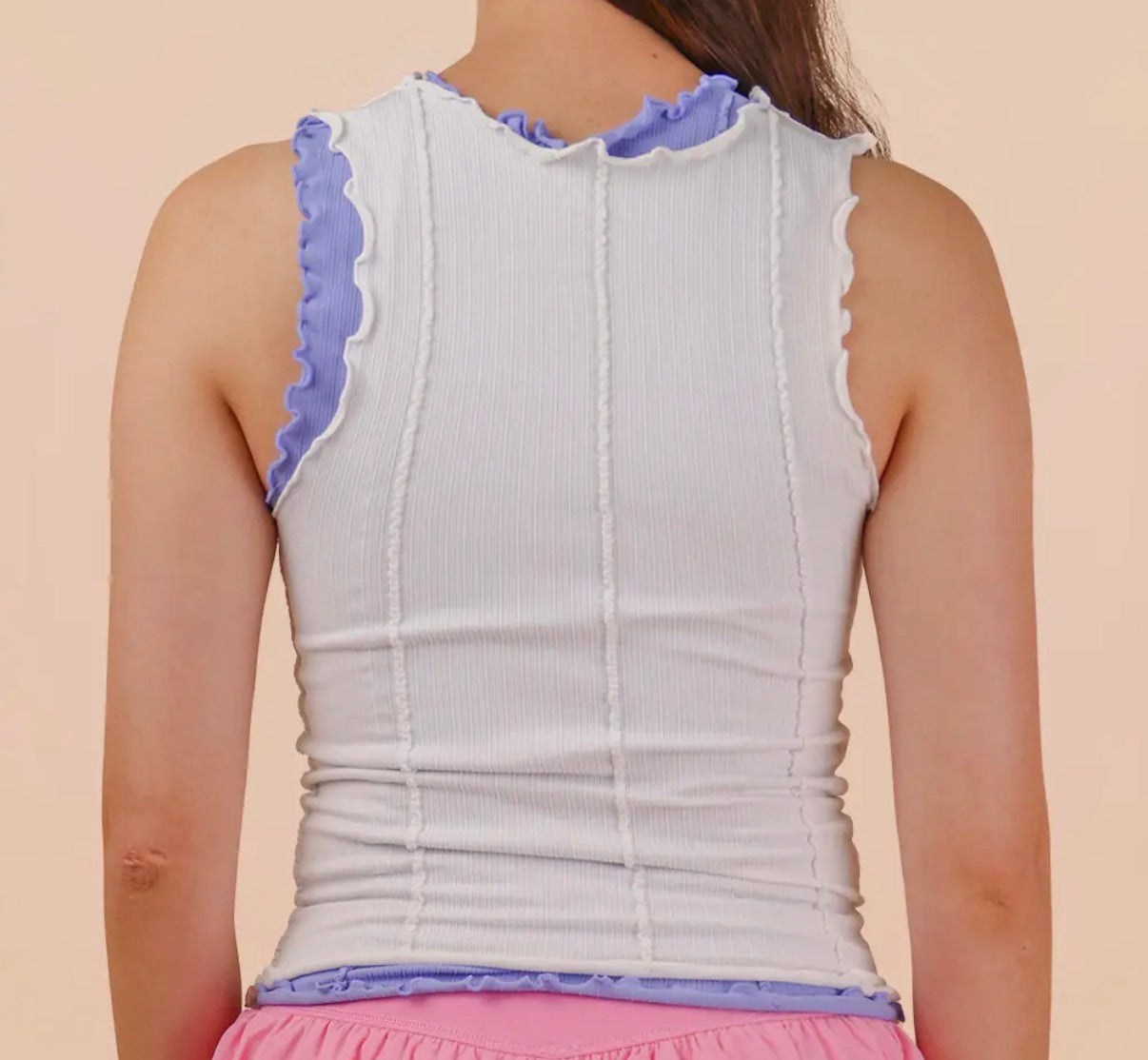 Lettuce Hem Ribbed Tank