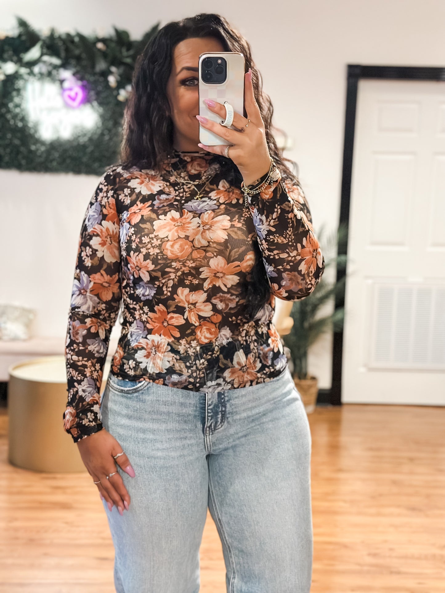 Floral Affair Sheer Top