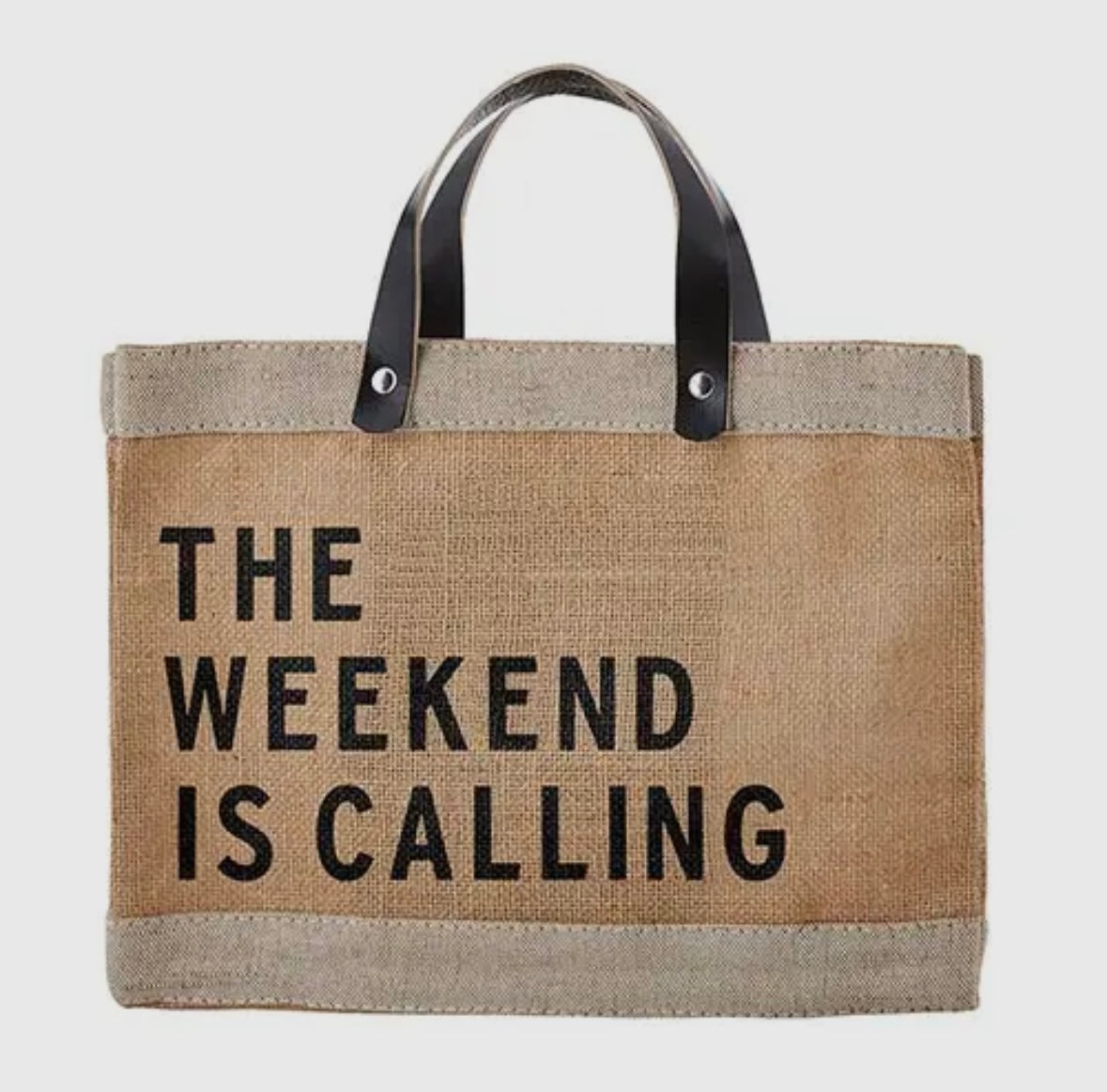 The Weekend Is Calling Mini Tote