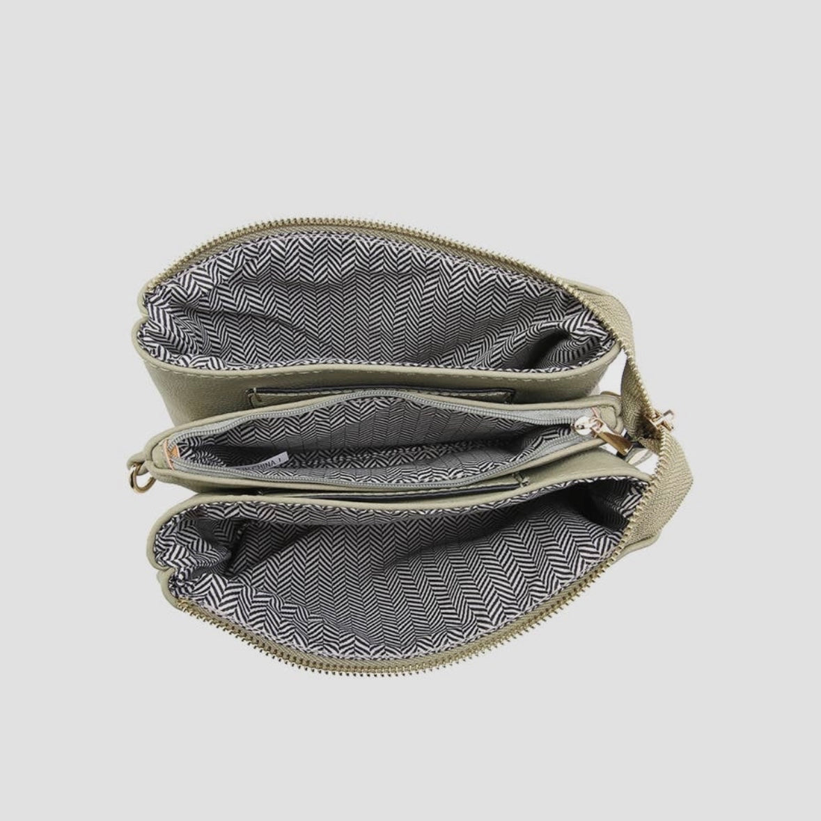 Riley 3 Compartment Crossbody/Wristlet