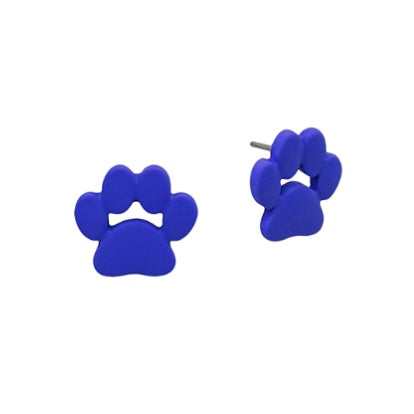 Paw Print Stud Earrings