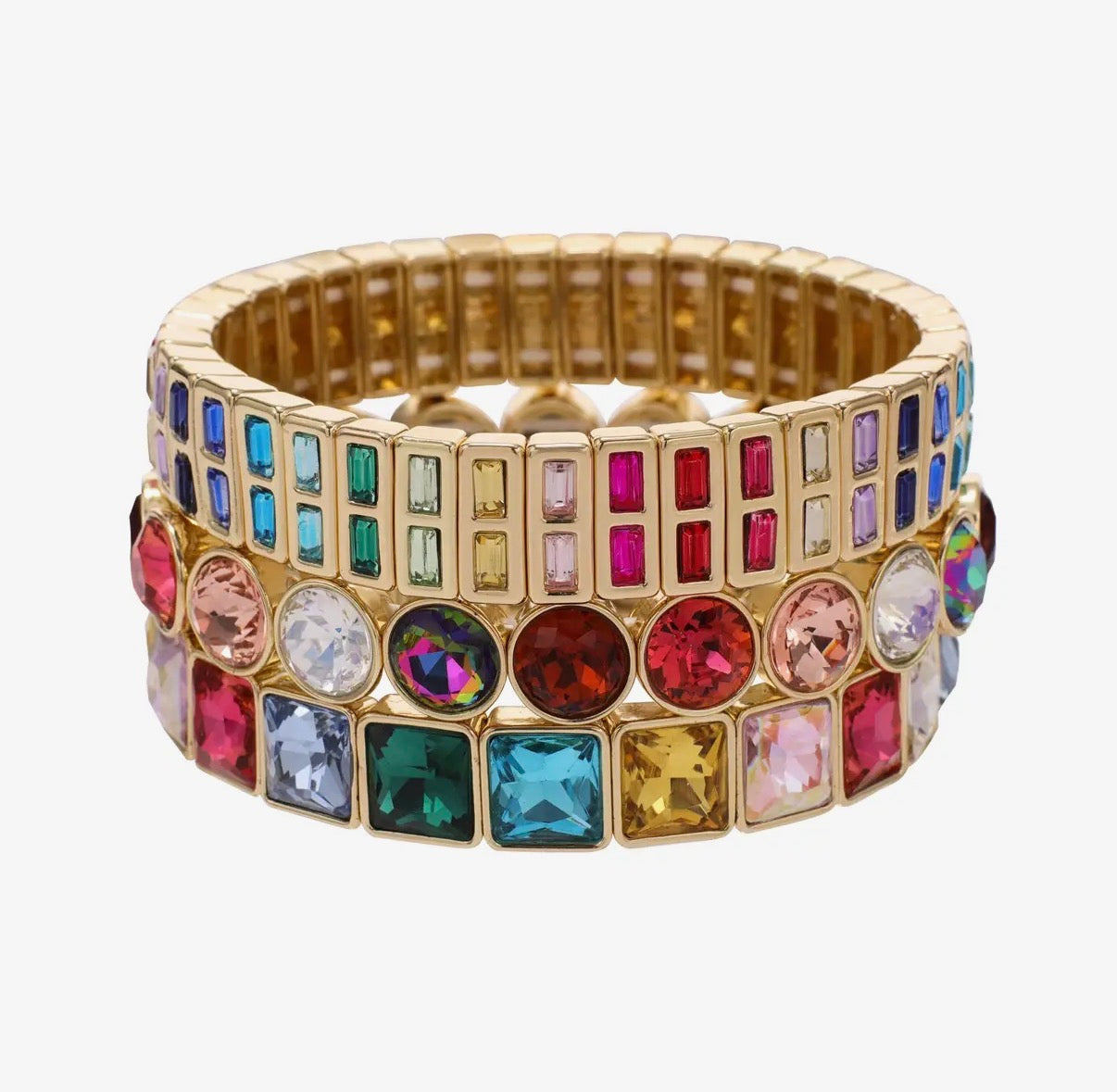 Pure Sparkle Square Stone Bracelet