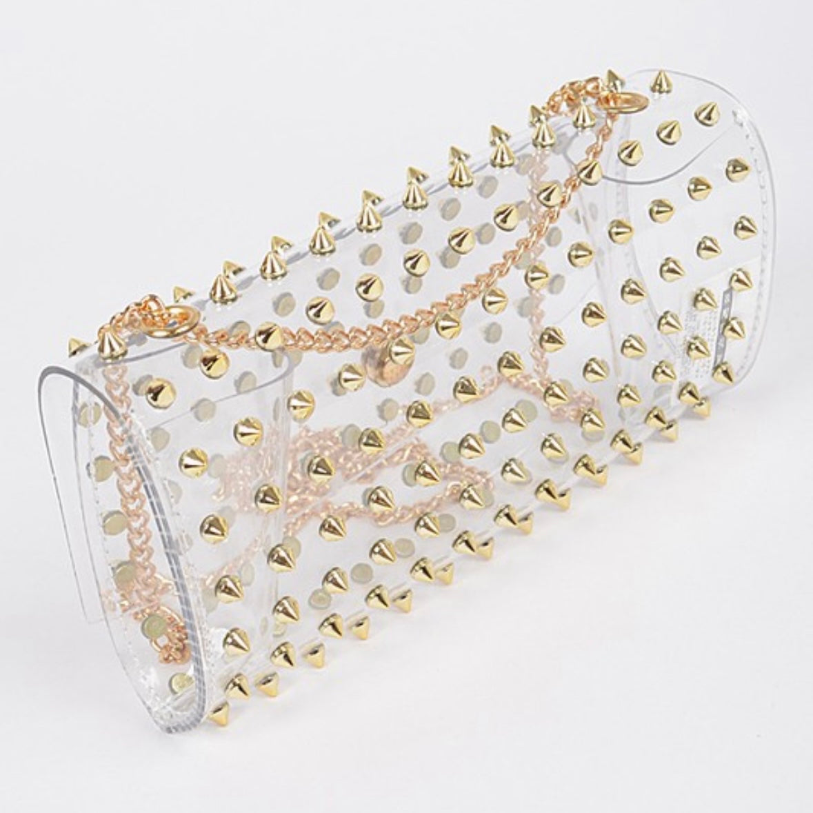 Clear Studded Crossbody