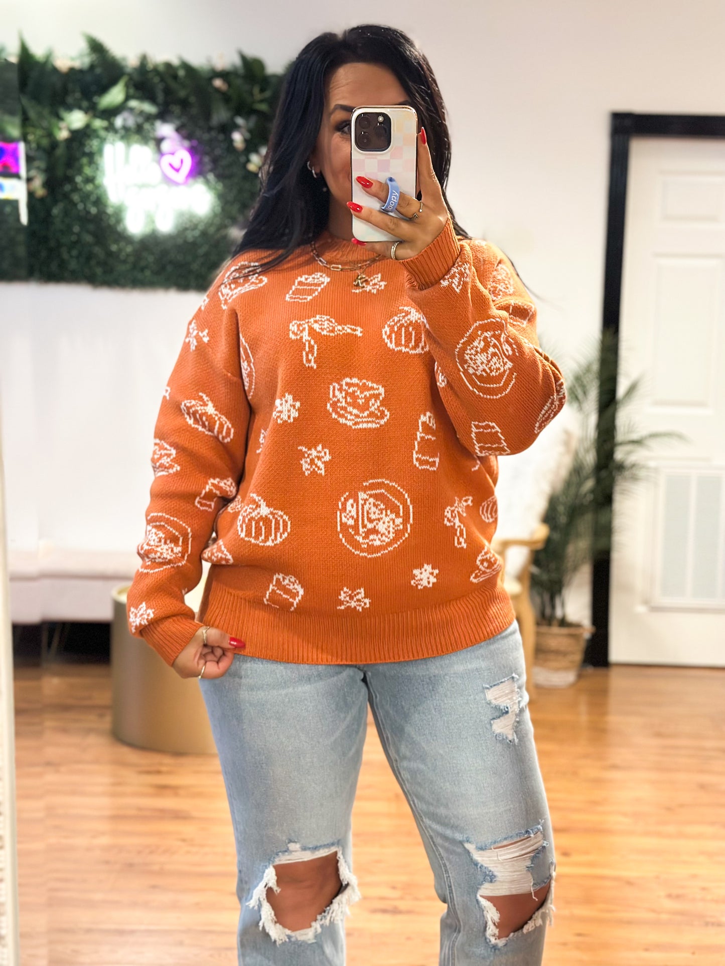 Cozy Pumpkin Sweater