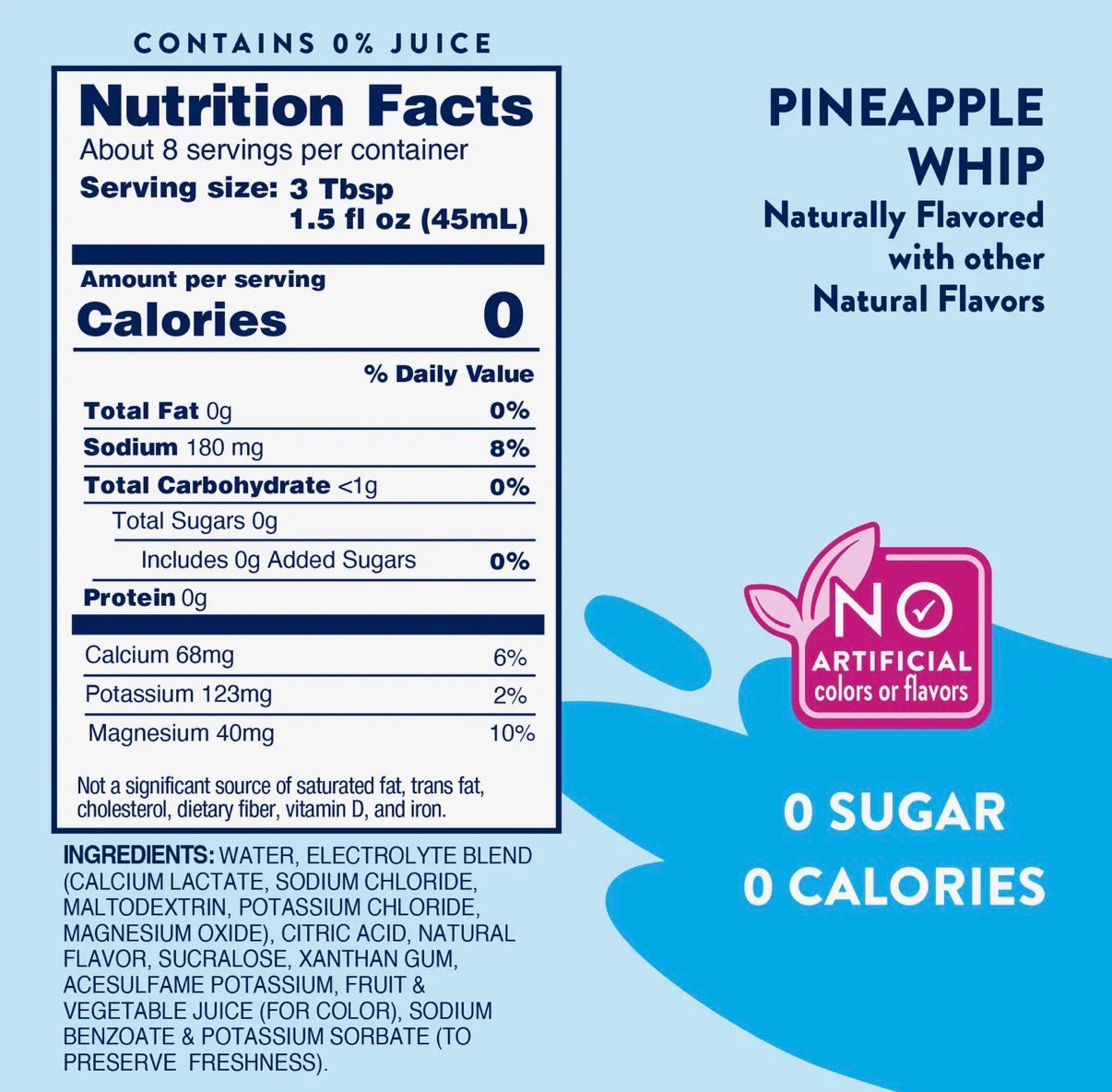 Sugar Free Pineapple Whip Hydration Syrup