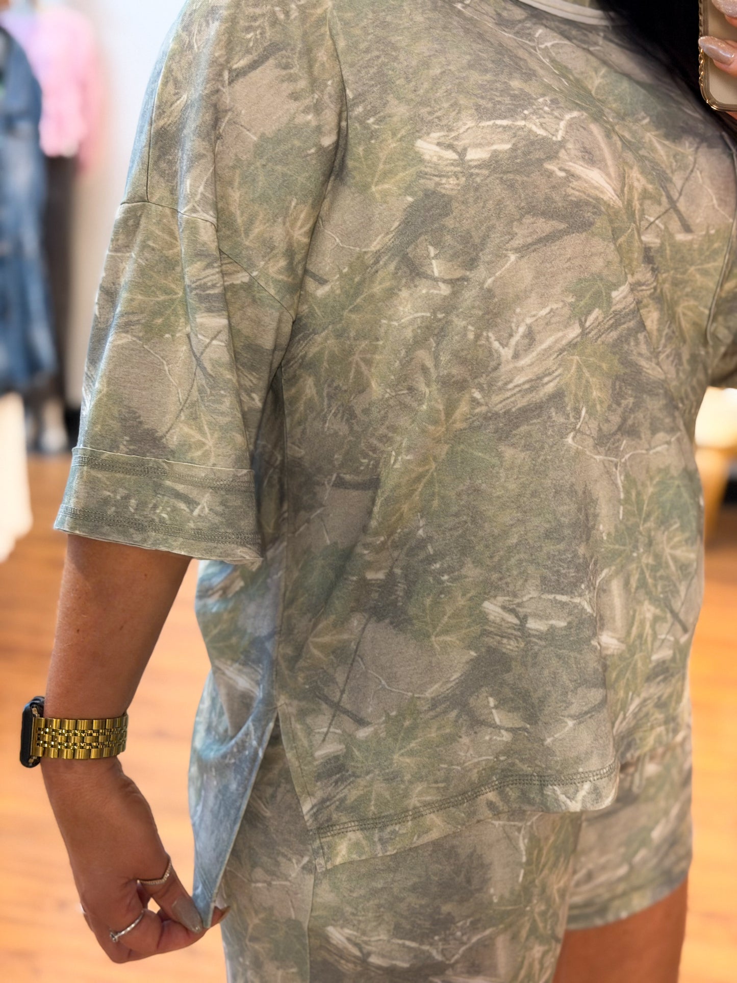 Casual Camo Two Piece Set