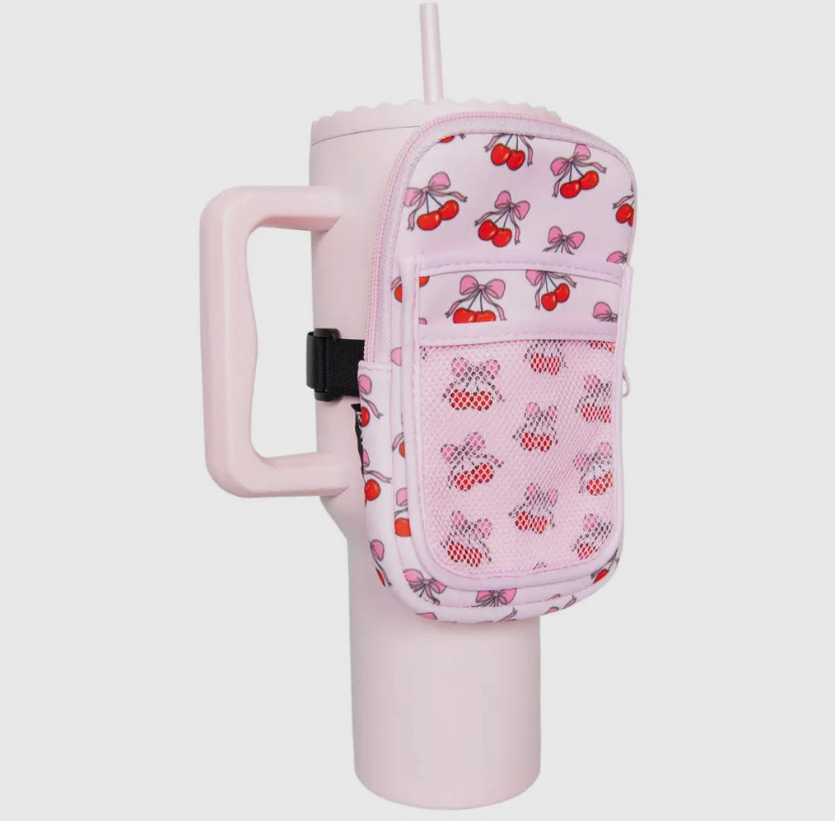 Zipper Tumbler Pouch w/Pockets