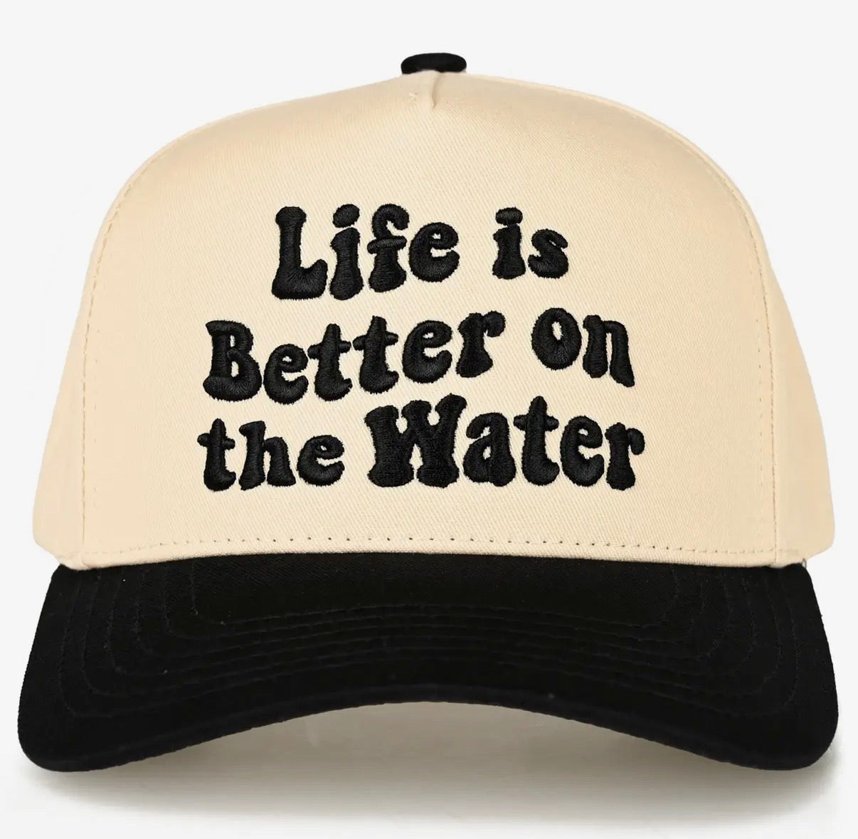 “Better on the Water” Embroidered Trucker Hat