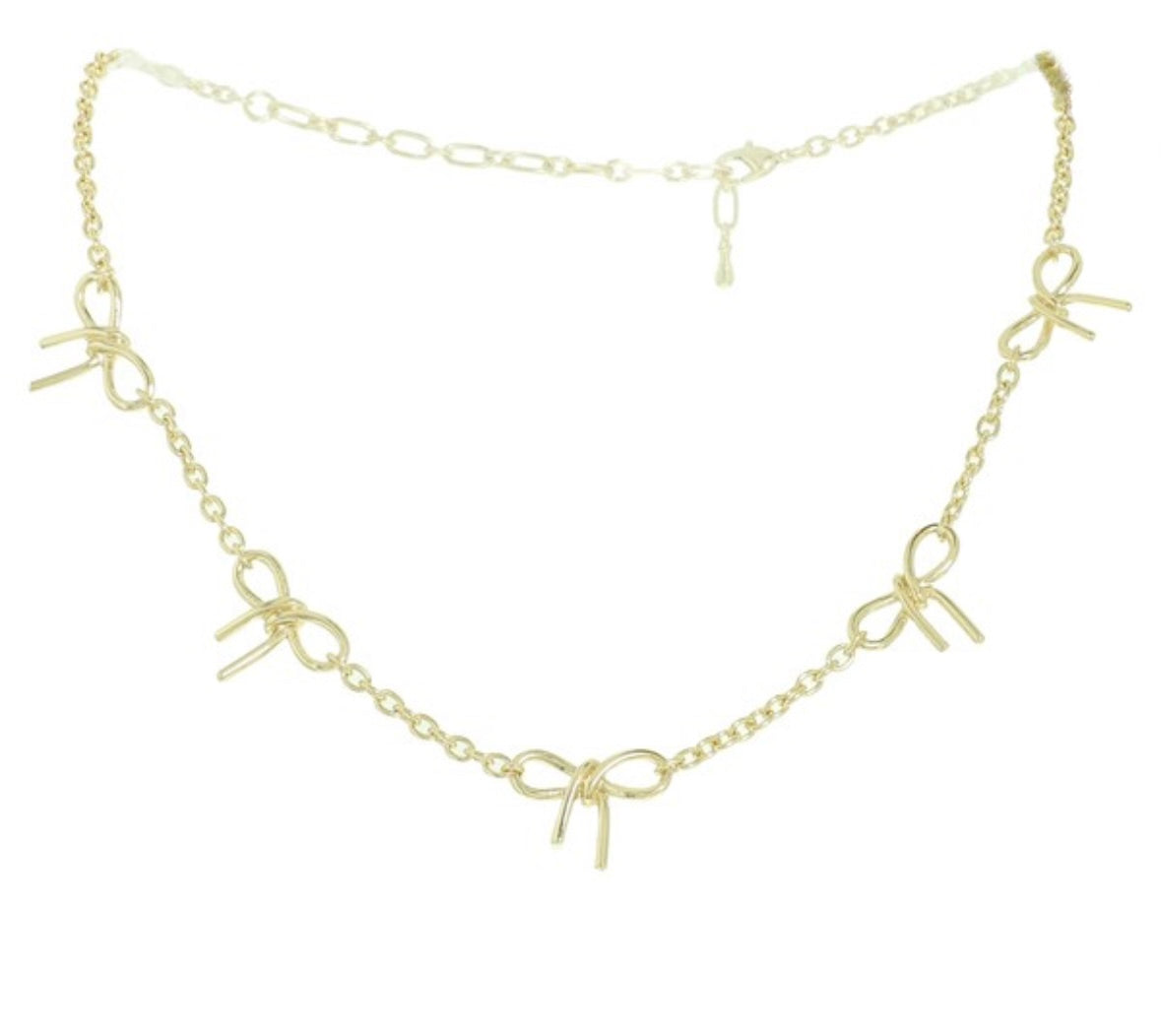 Knotted Bow Necklace