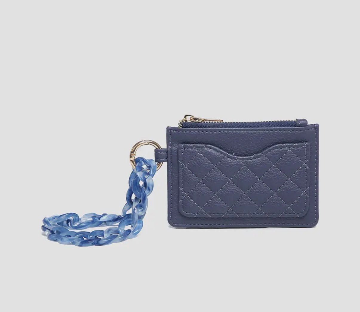 Rhodes Quilted Wallet w/Chain Bangle