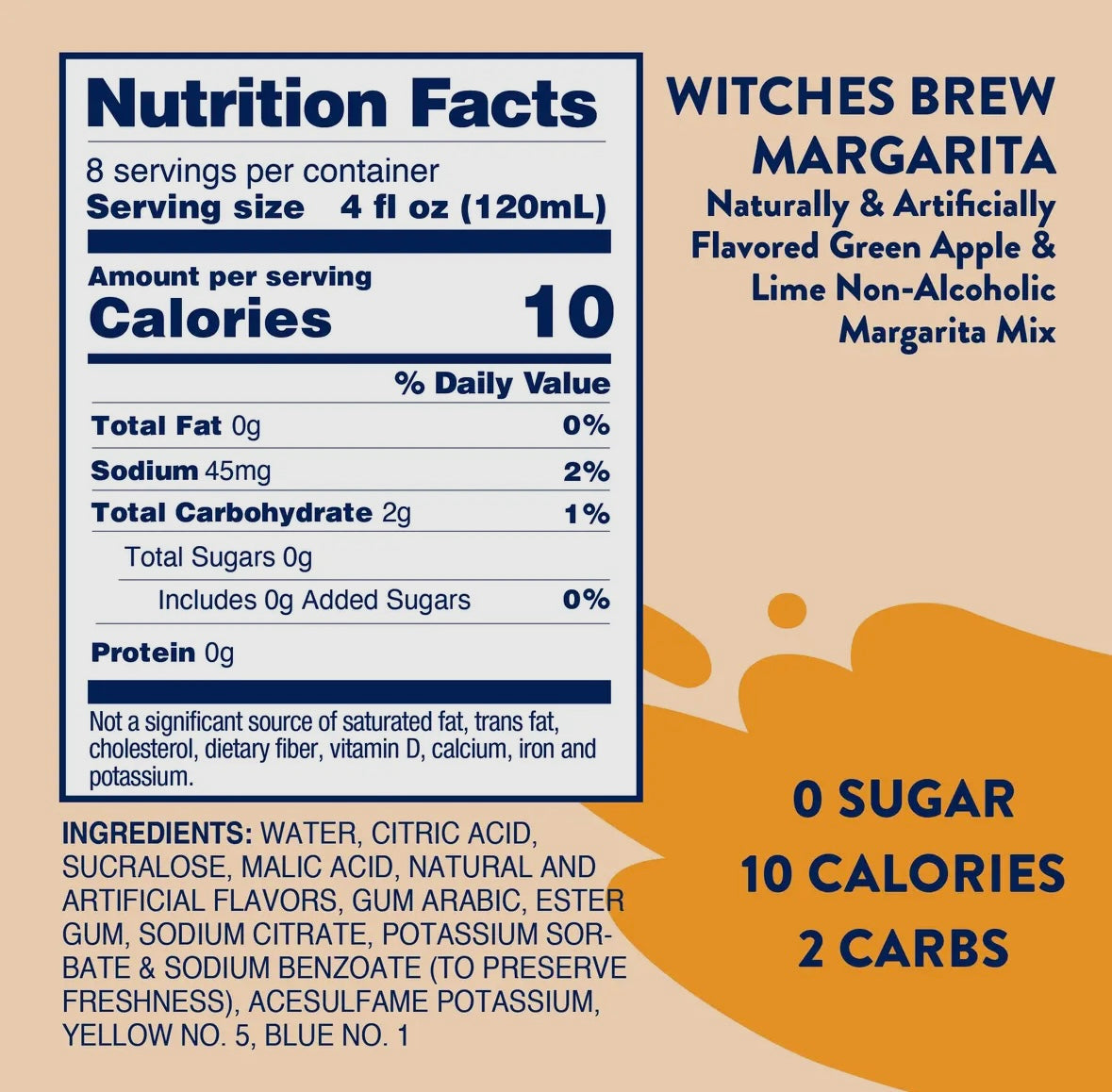 Sugar Free Green Apple Margarita Mix