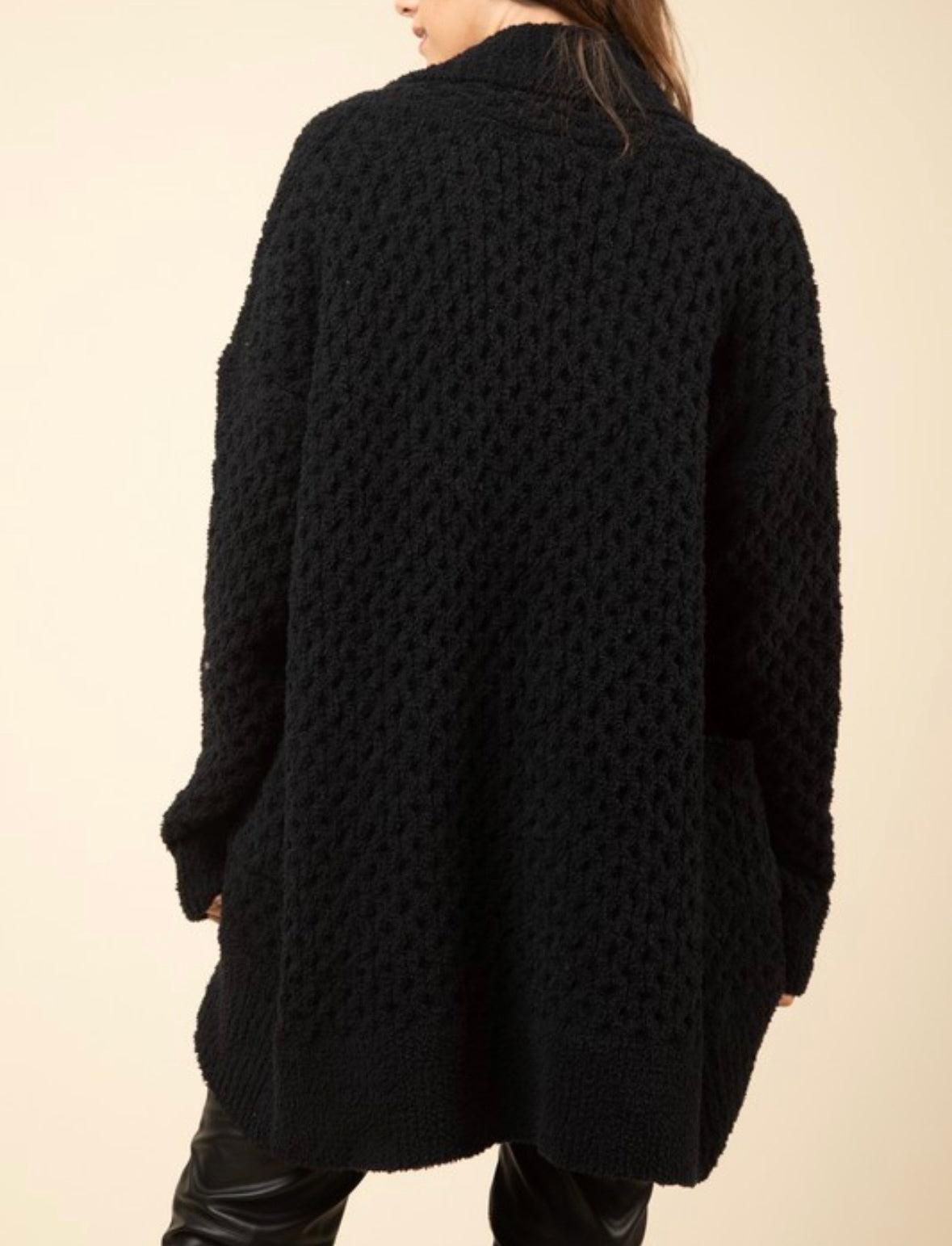 Cozy Up Knit Cardigan, Black