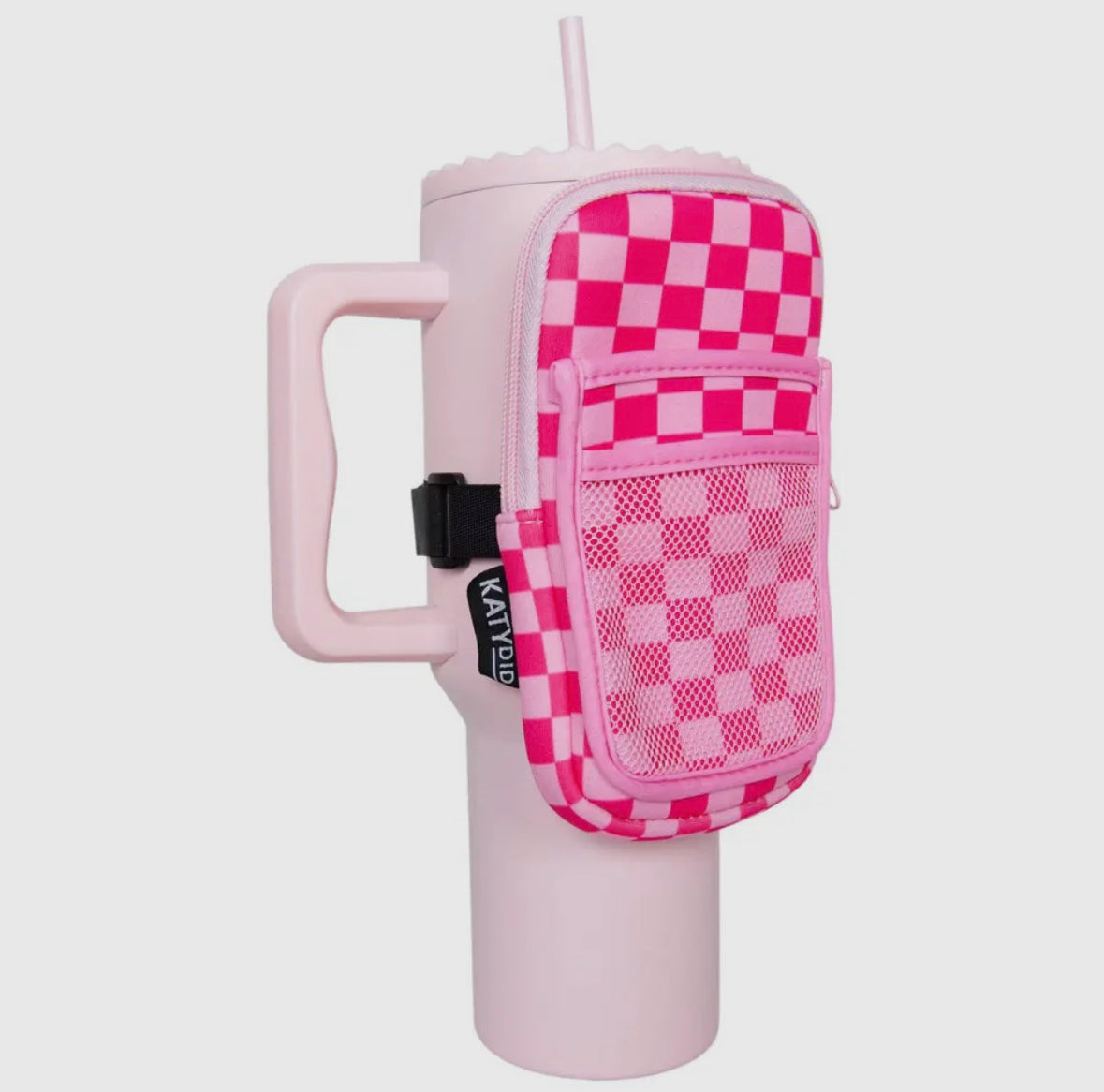 Zipper Tumbler Pouch w/Pockets