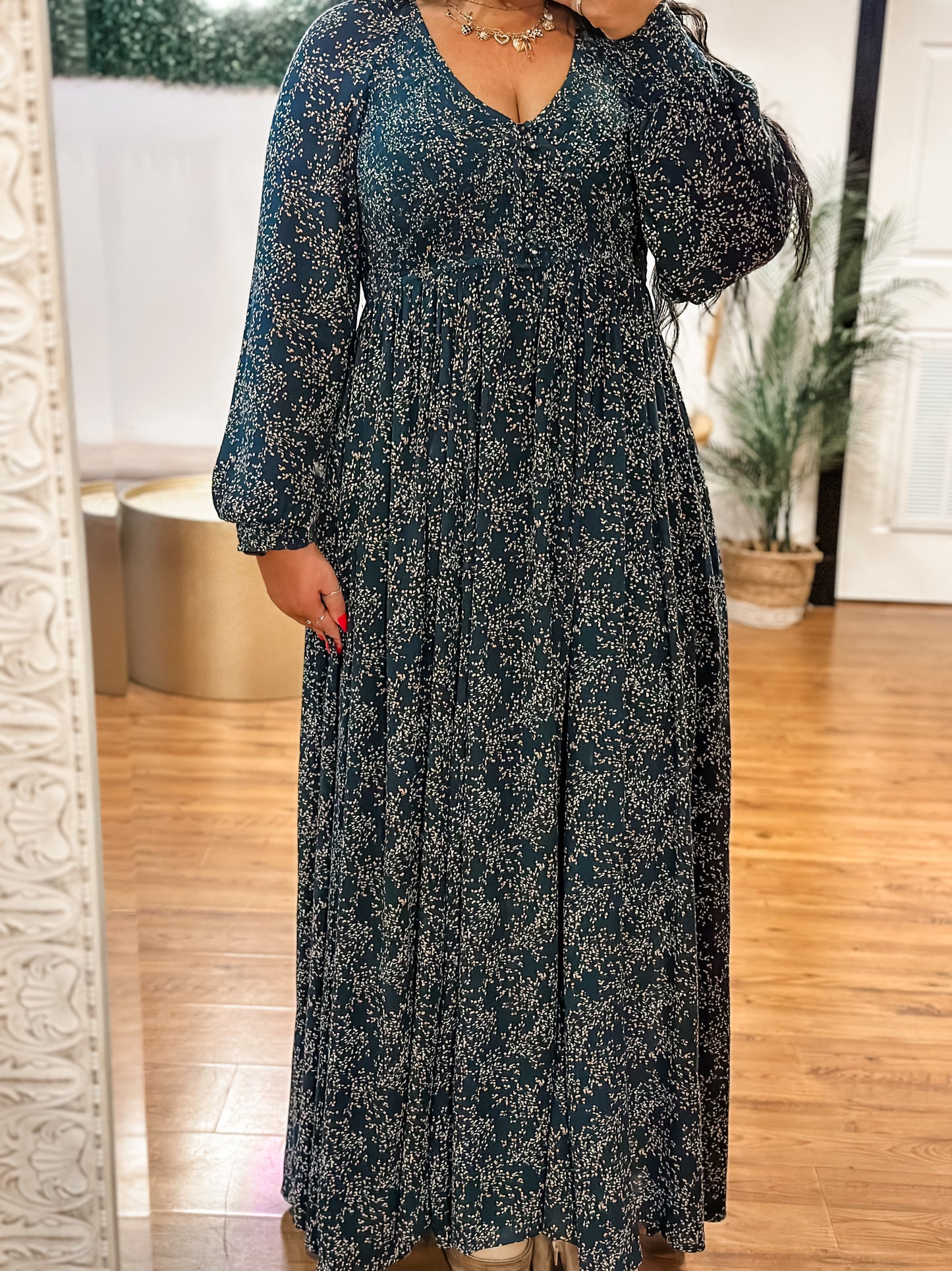 Sadie Smocked Floral Dress