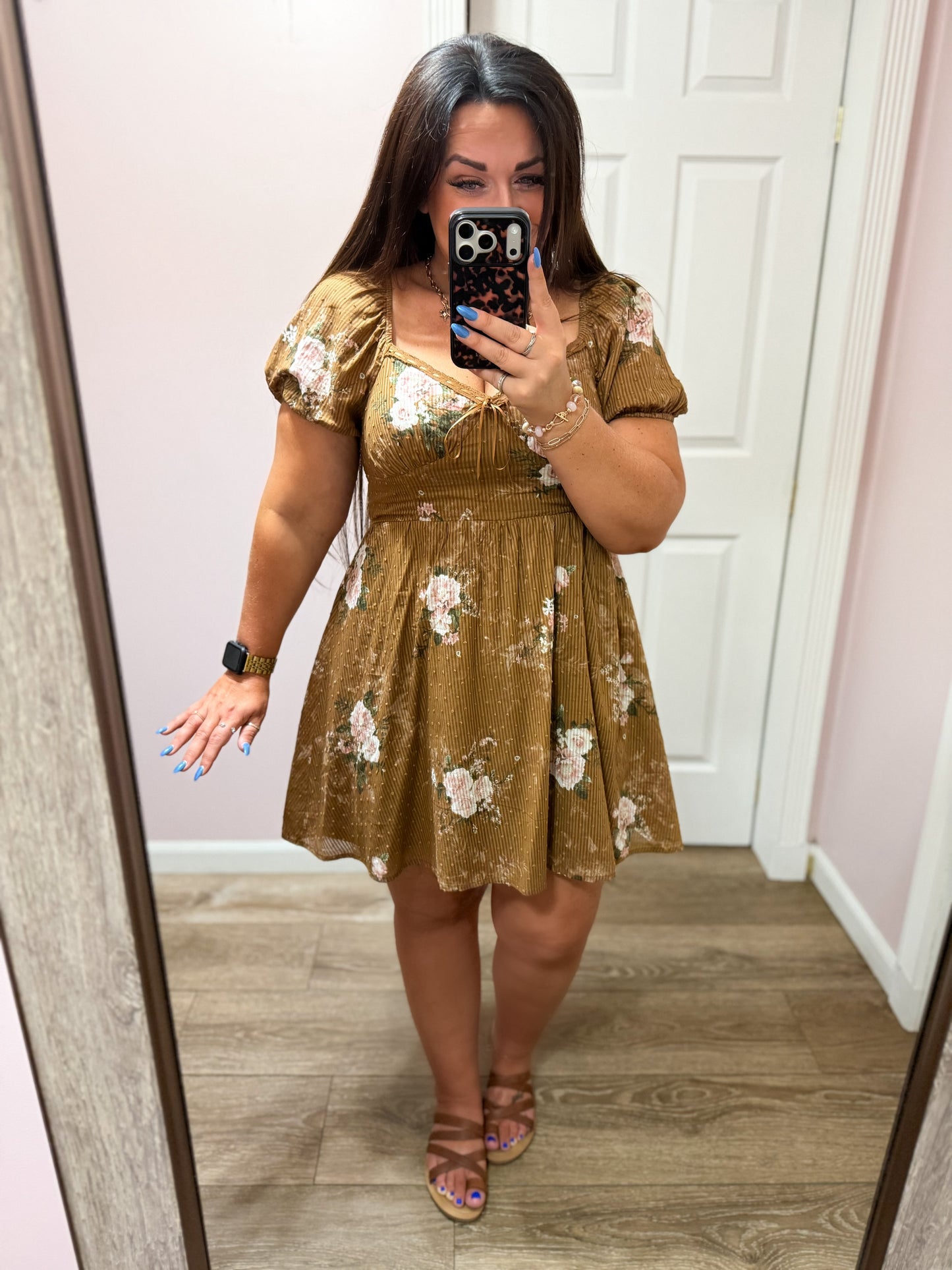 Evening Blossom Floral Dress