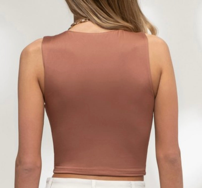 Basic Girl Tank, Dusty Mauve