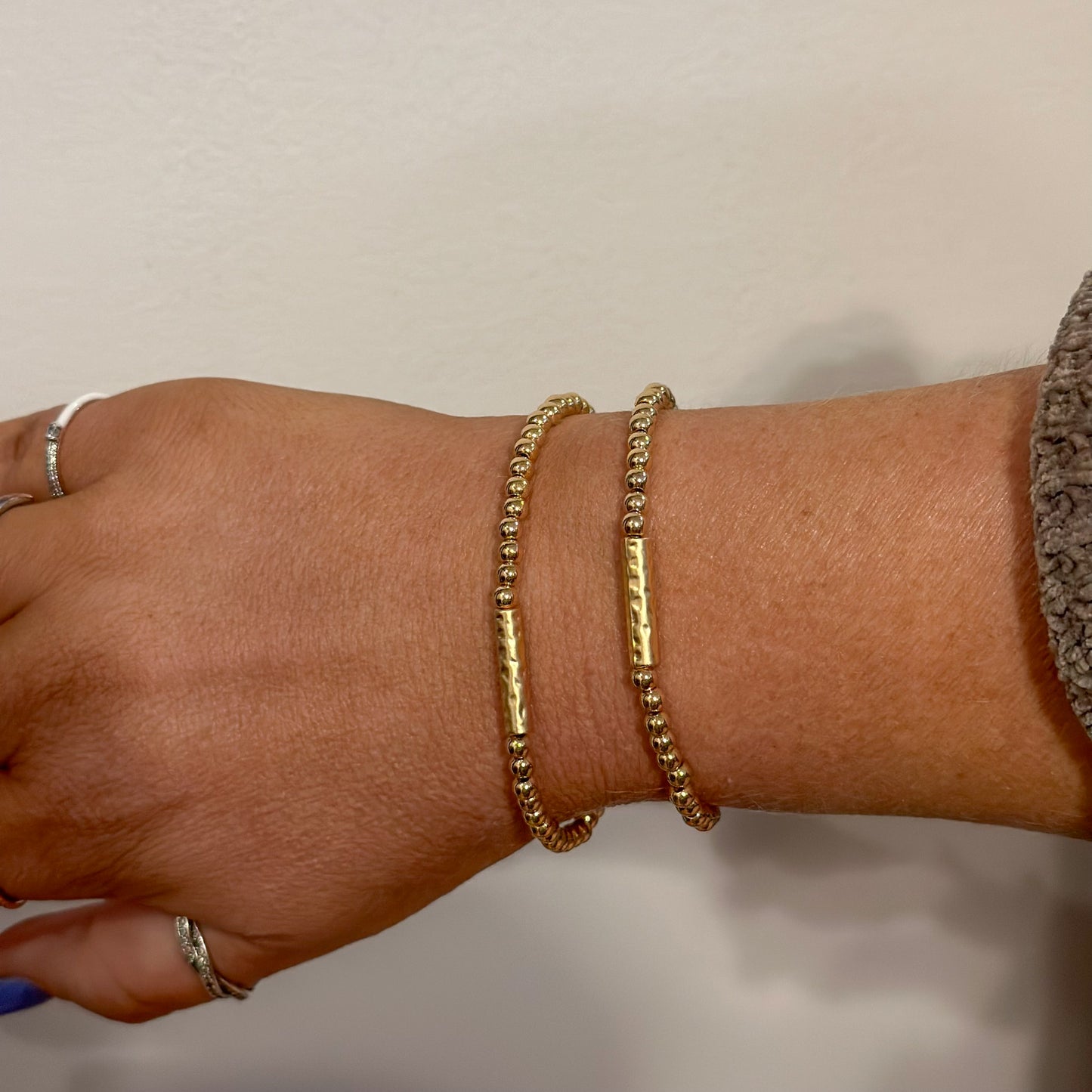 Bar Accent Beaded Bracelet