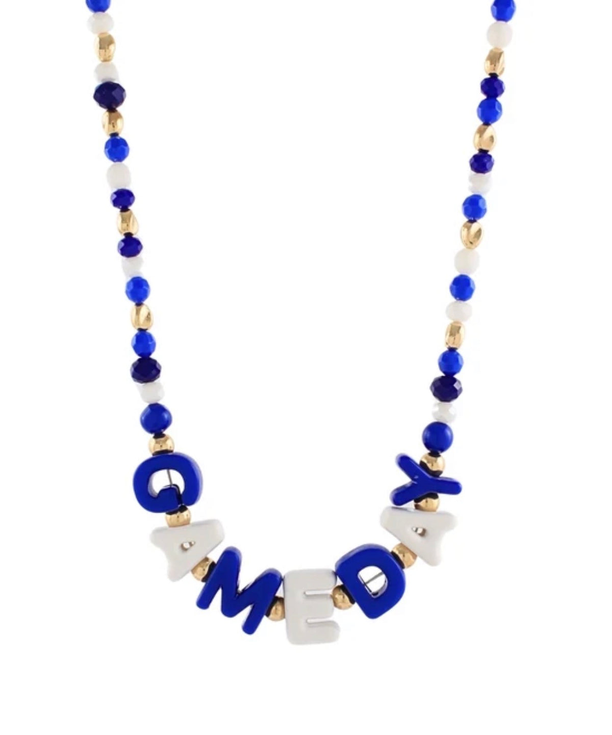 “GAMEDAY” Letter & Bead Necklace