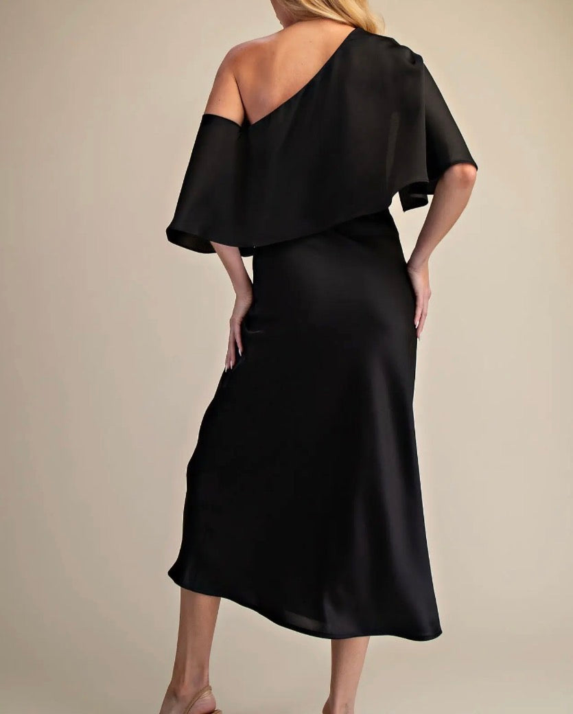 Second Look Satin Midi Dress