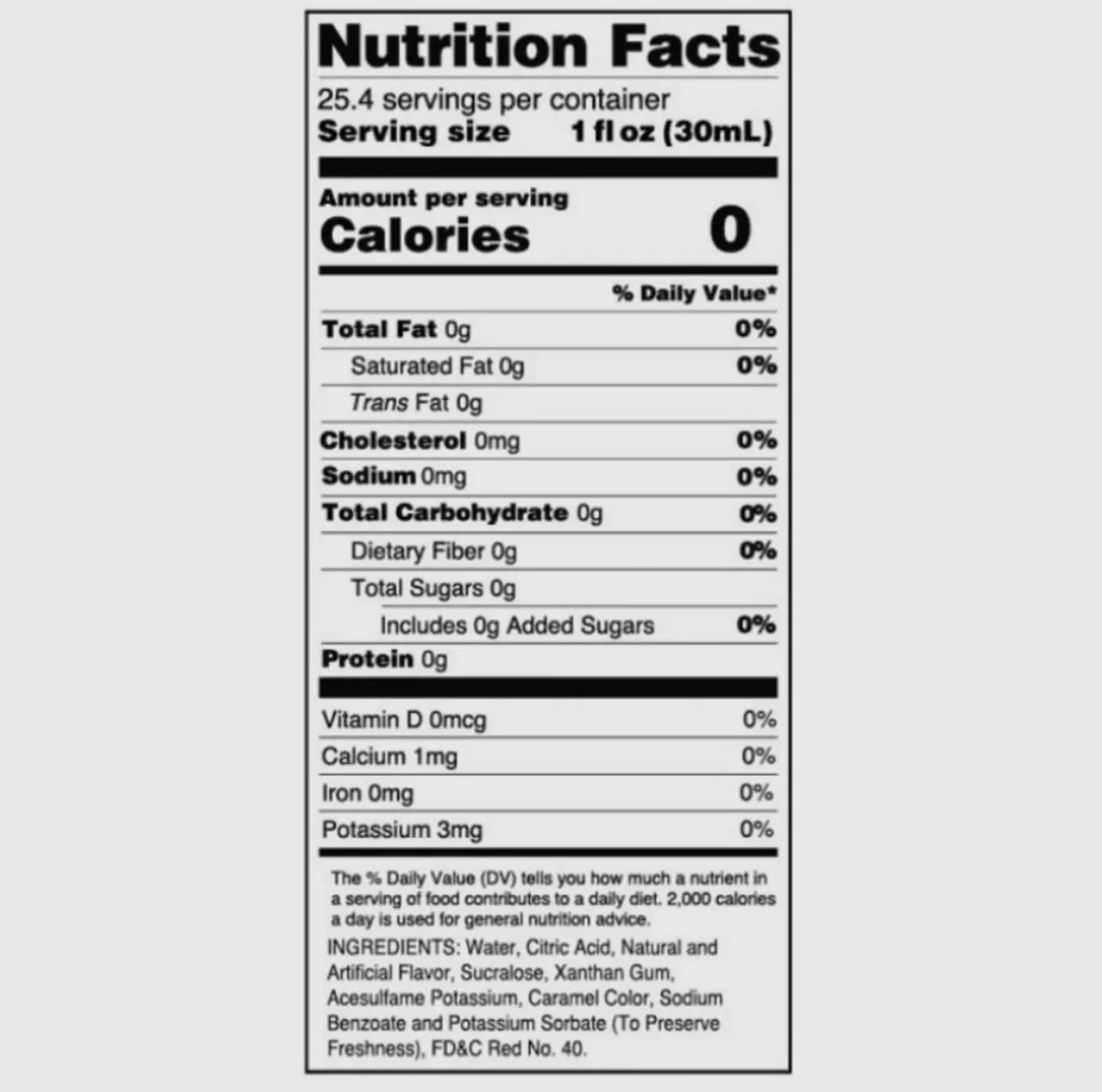 Sugar Free Cherry Syrup