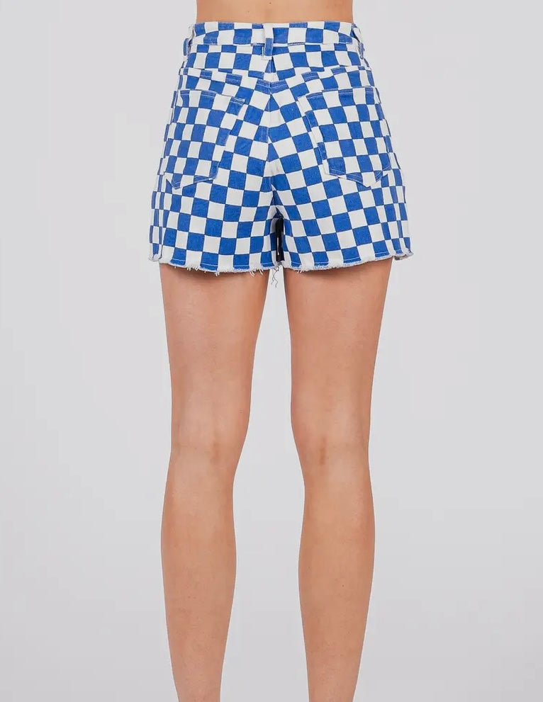 Game Day Checkered Shorts