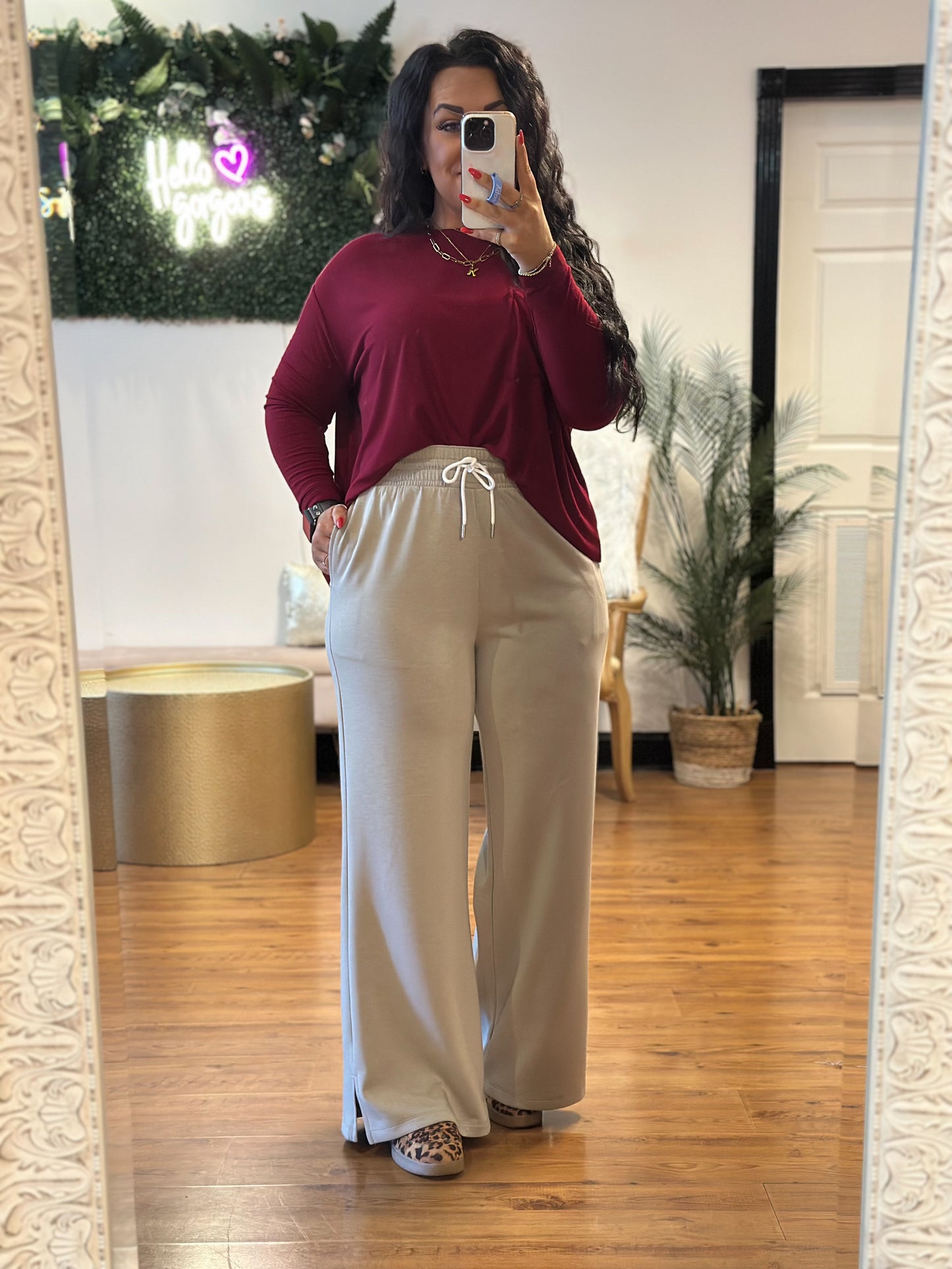 Short on Time Lounge Pants, Beige