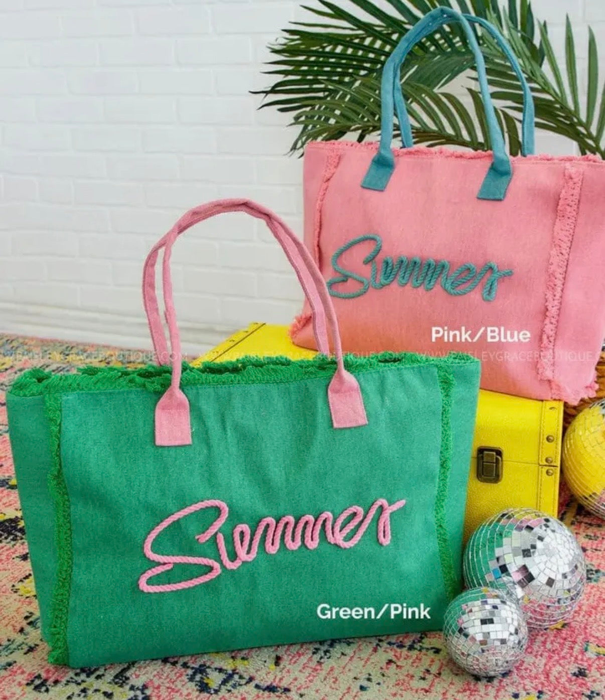 “Summer” Rope Fringe Tote