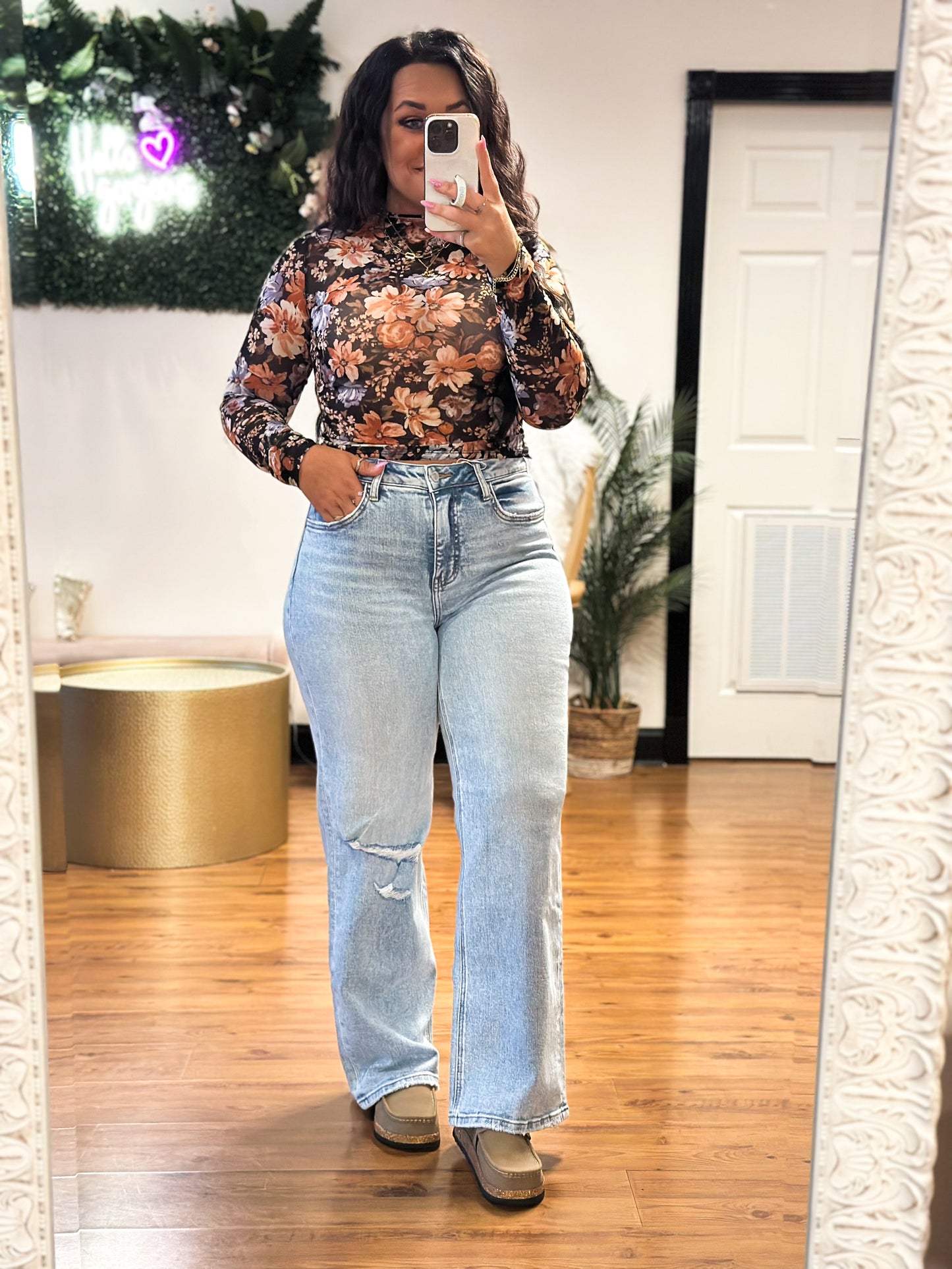 Floral Affair Sheer Top