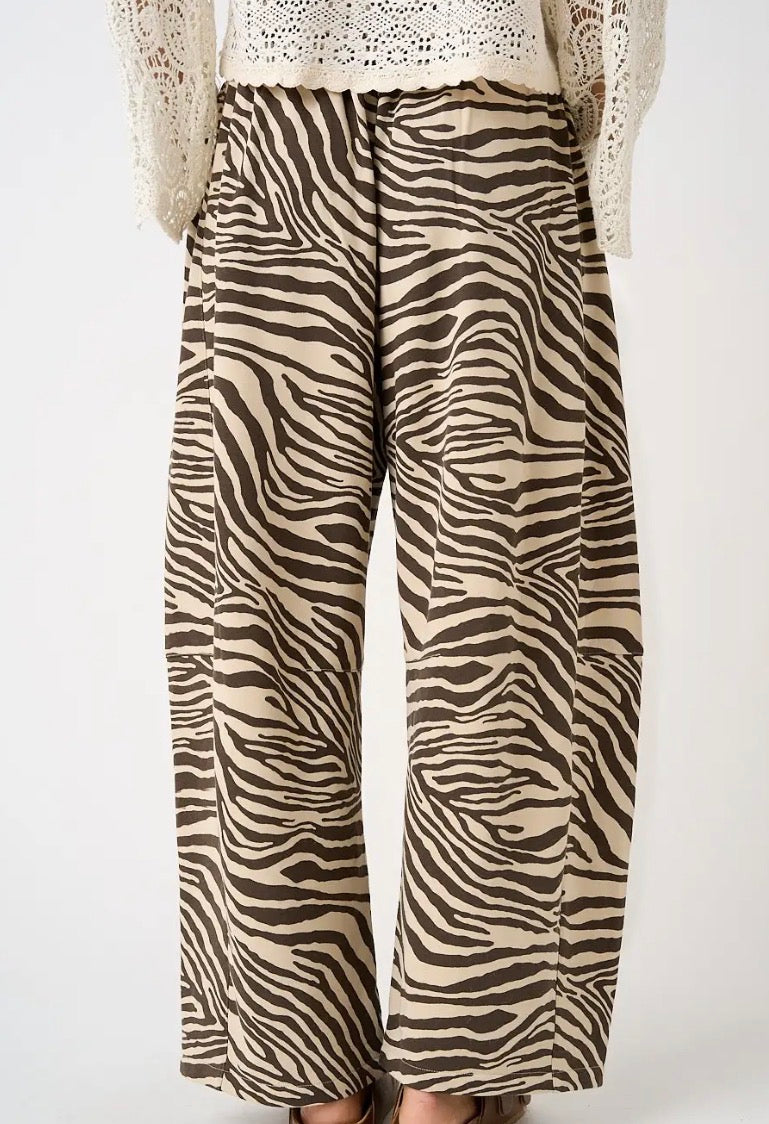 Last Minute Plans Zebra Print Pants