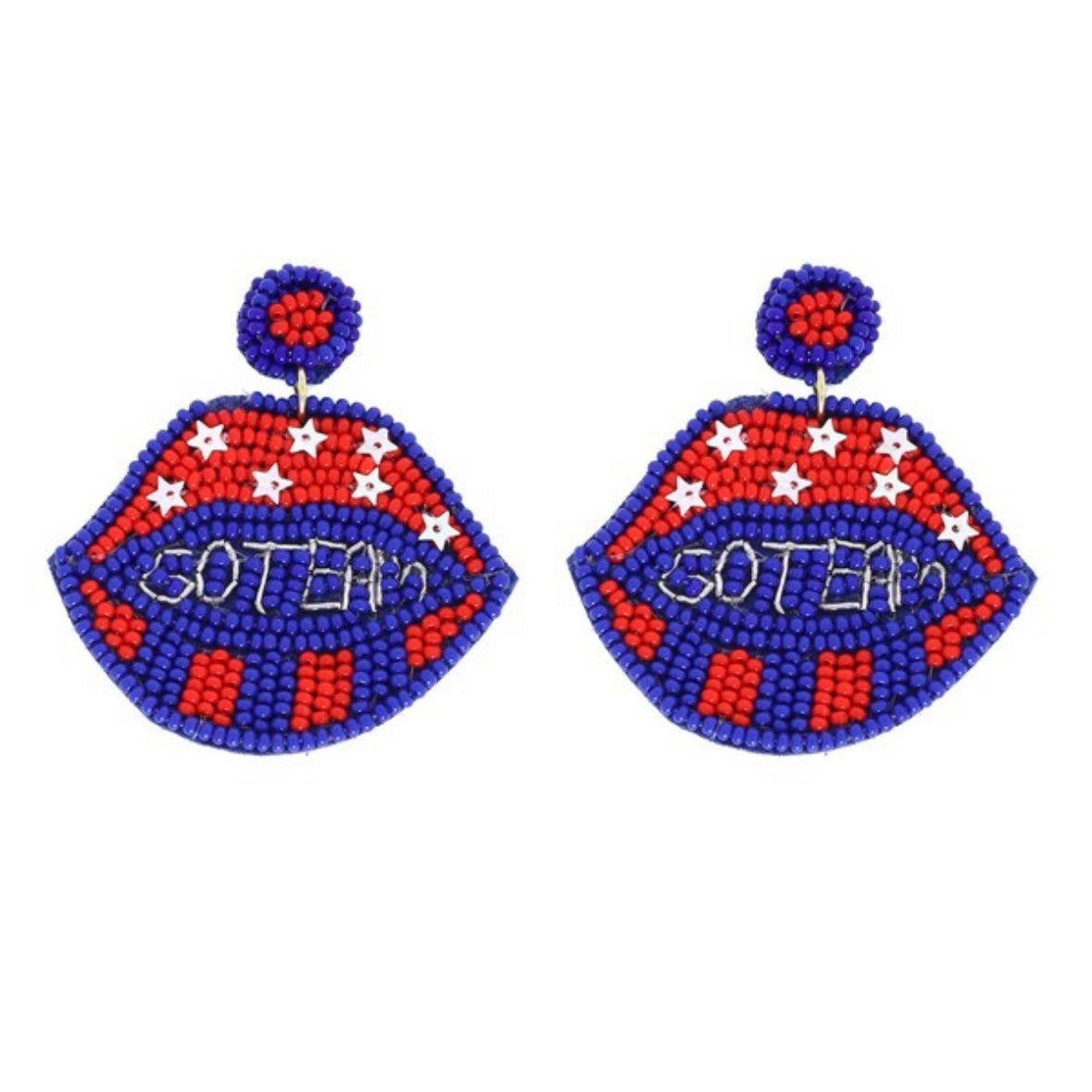 Go Team Lips Earrings