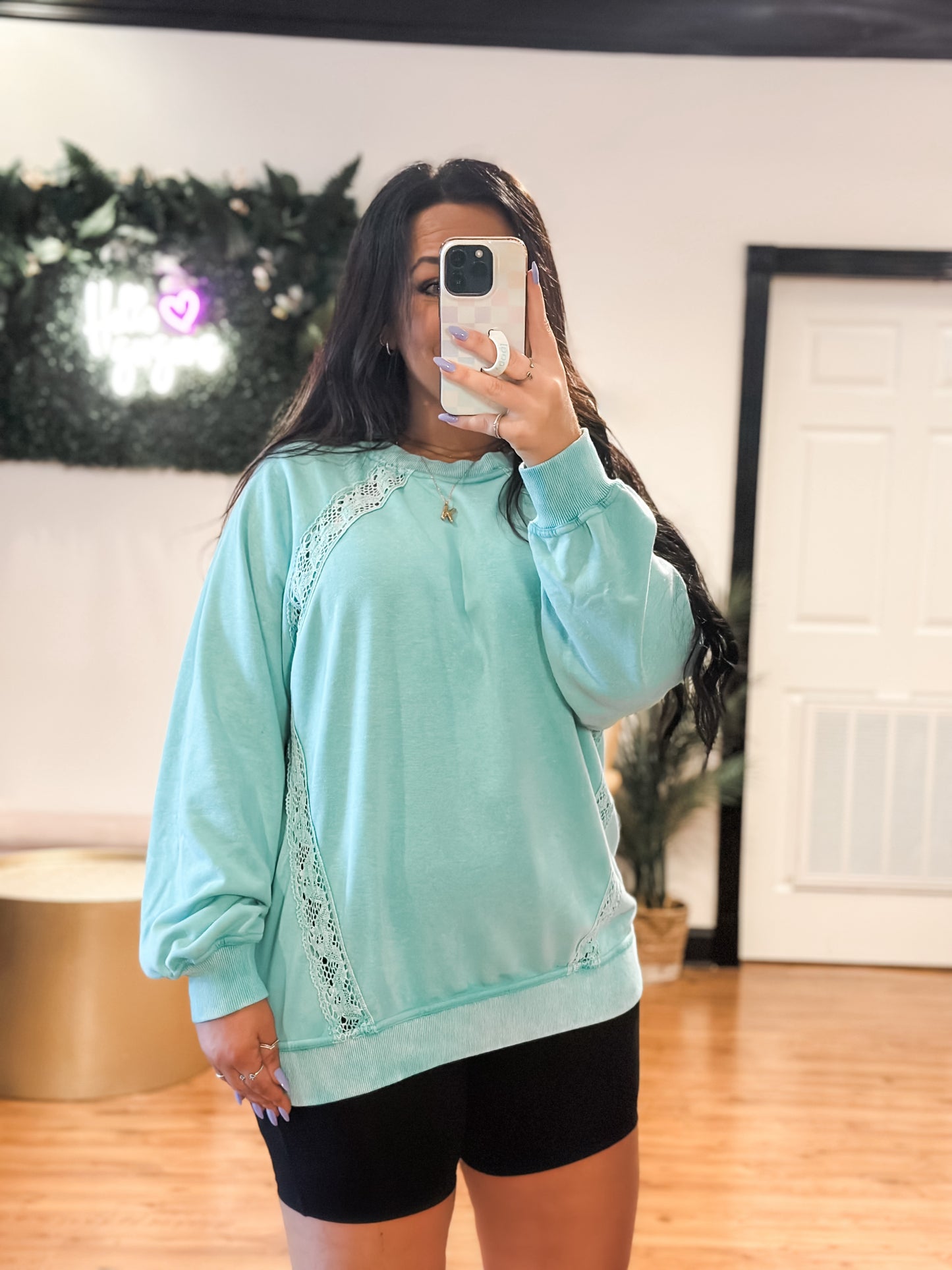 Lace Detail Pullover