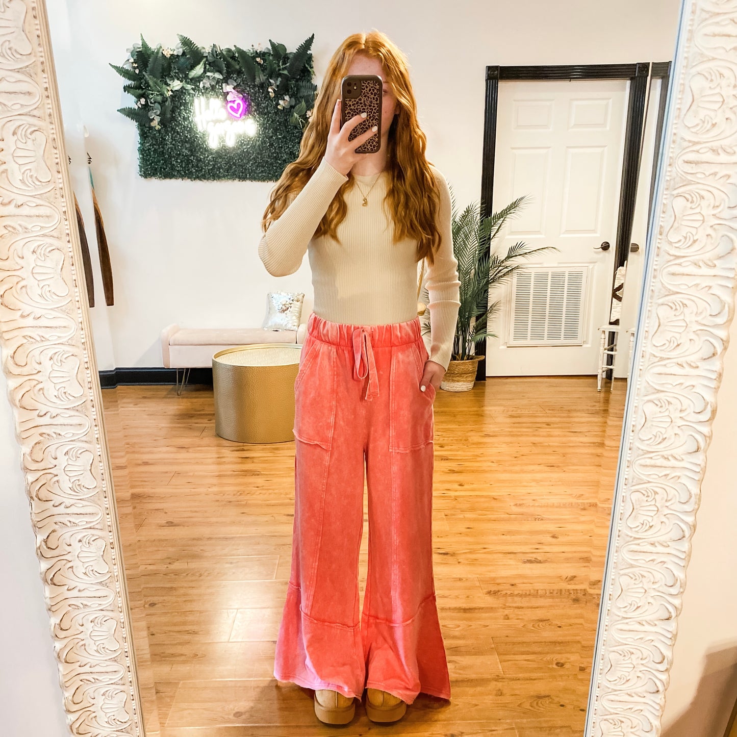 Staycation Lounge Pants, Fuchsia
