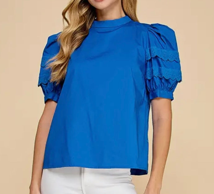 Into Perspective Lace Detail Top