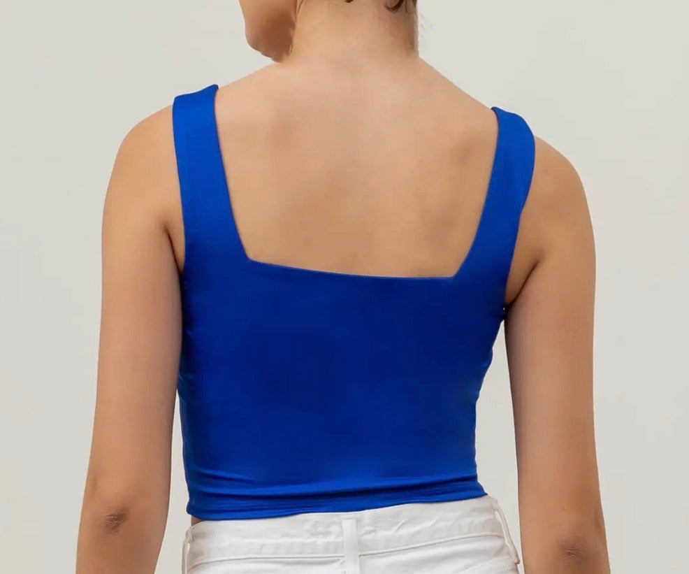 Cropped Square Neck Tank