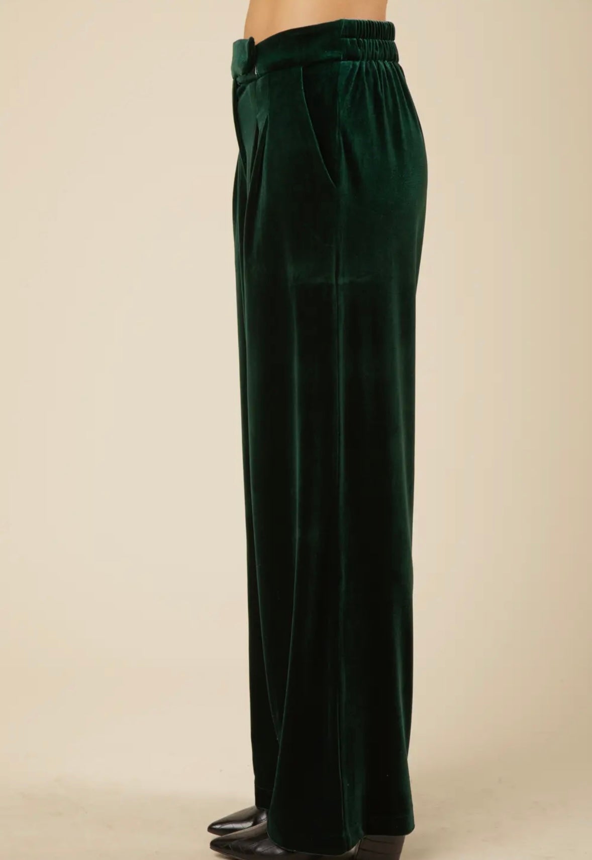Party Ready Velvet Pants, Hunter