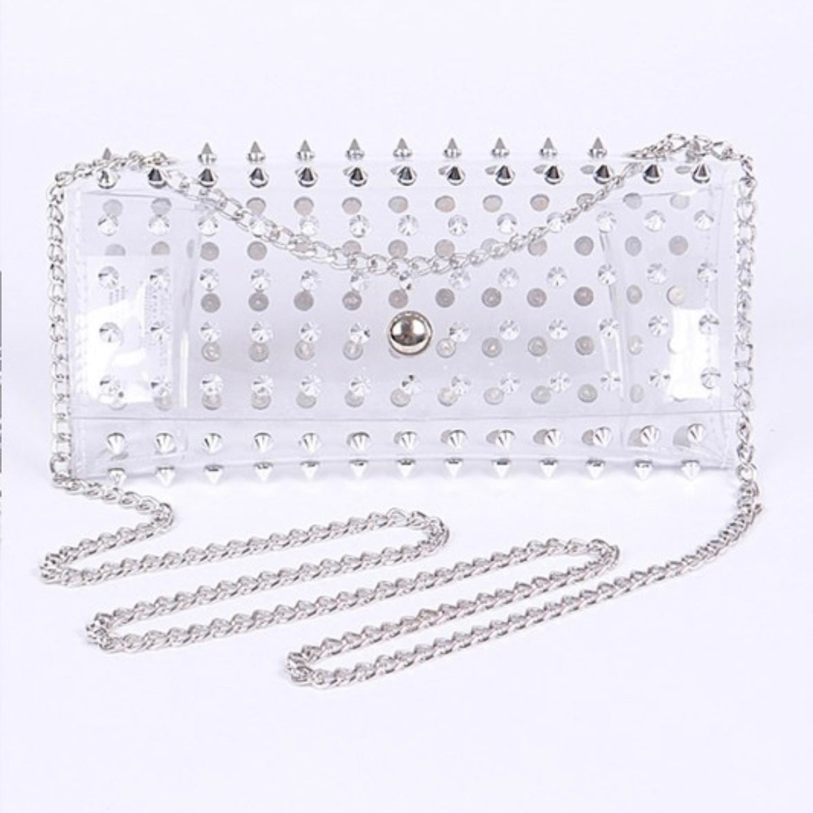 Clear Studded Crossbody
