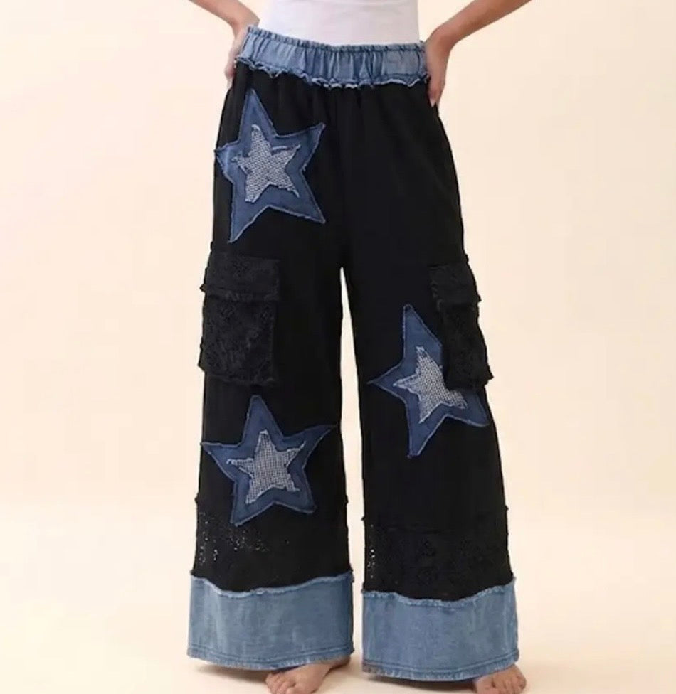 Days End Star Patch Pants