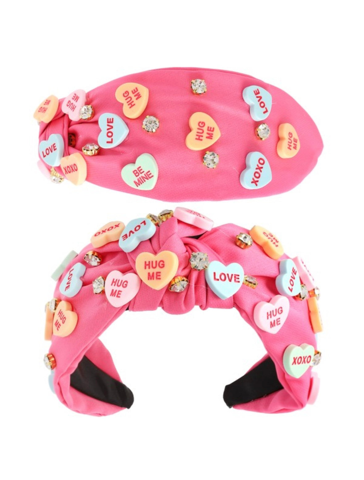 Conversation Hearts Candy Headband