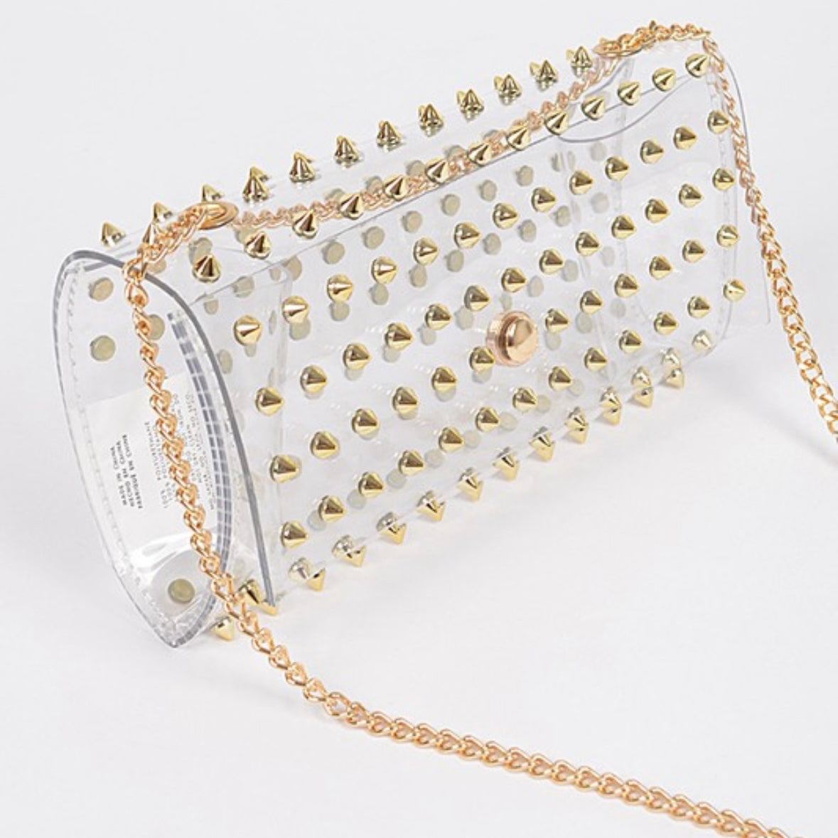 Clear Studded Crossbody