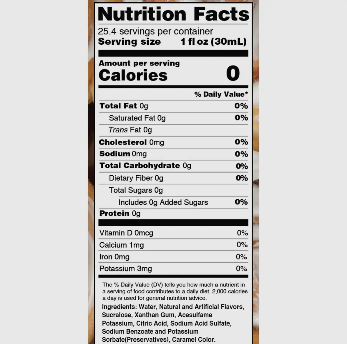 Sugar Free Iced Cinnamon Roll Syrup