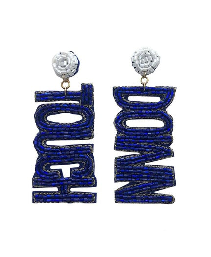 Touch Down Beaded Earrings
